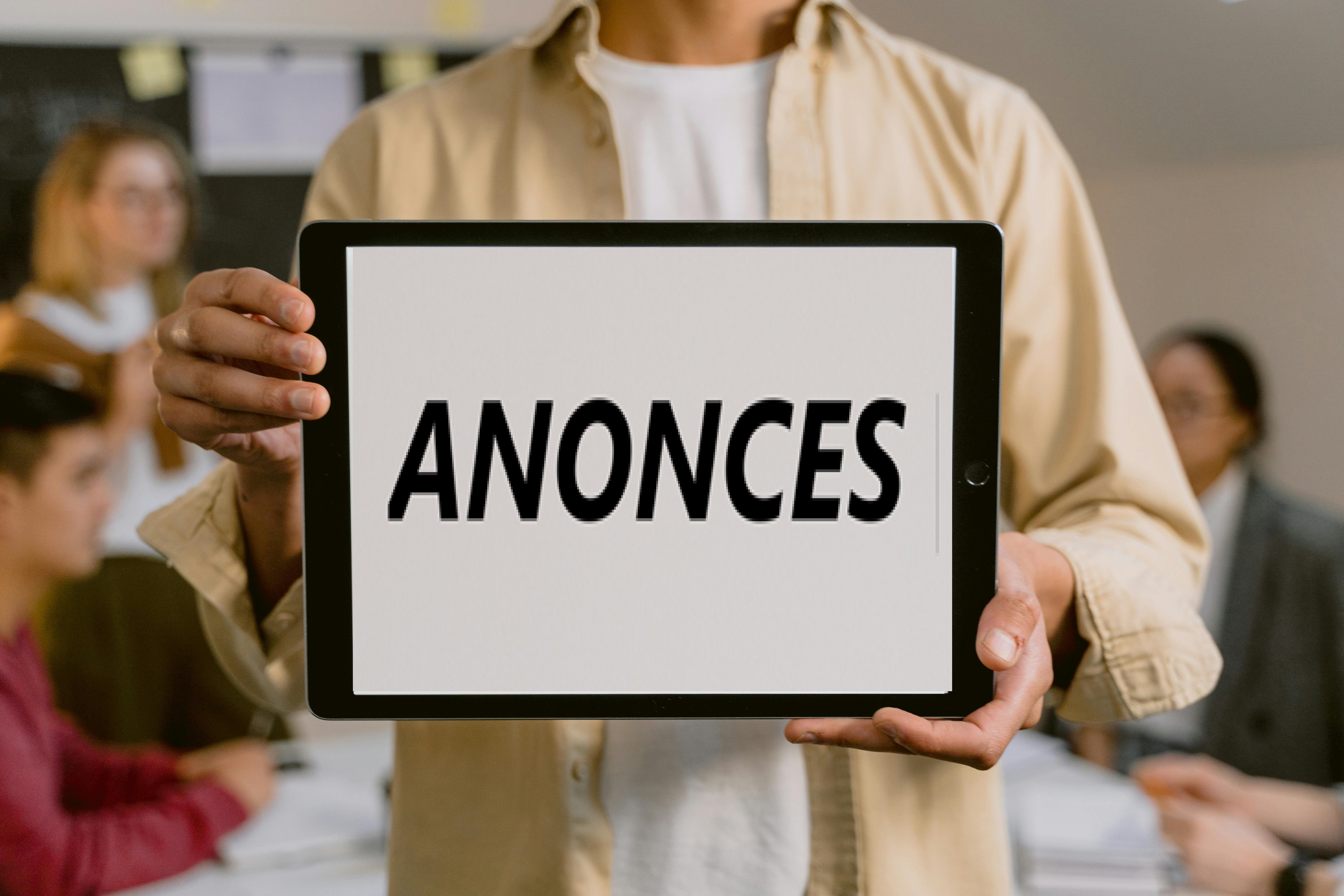 COMMENT CREER UNE ANNONCE